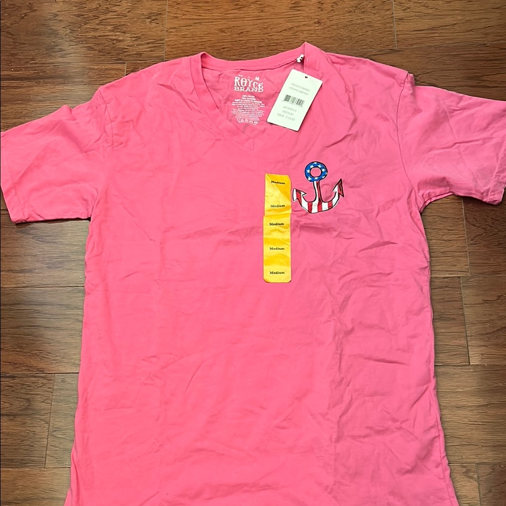 Royce Brand- Bright Pink Anchor Tee